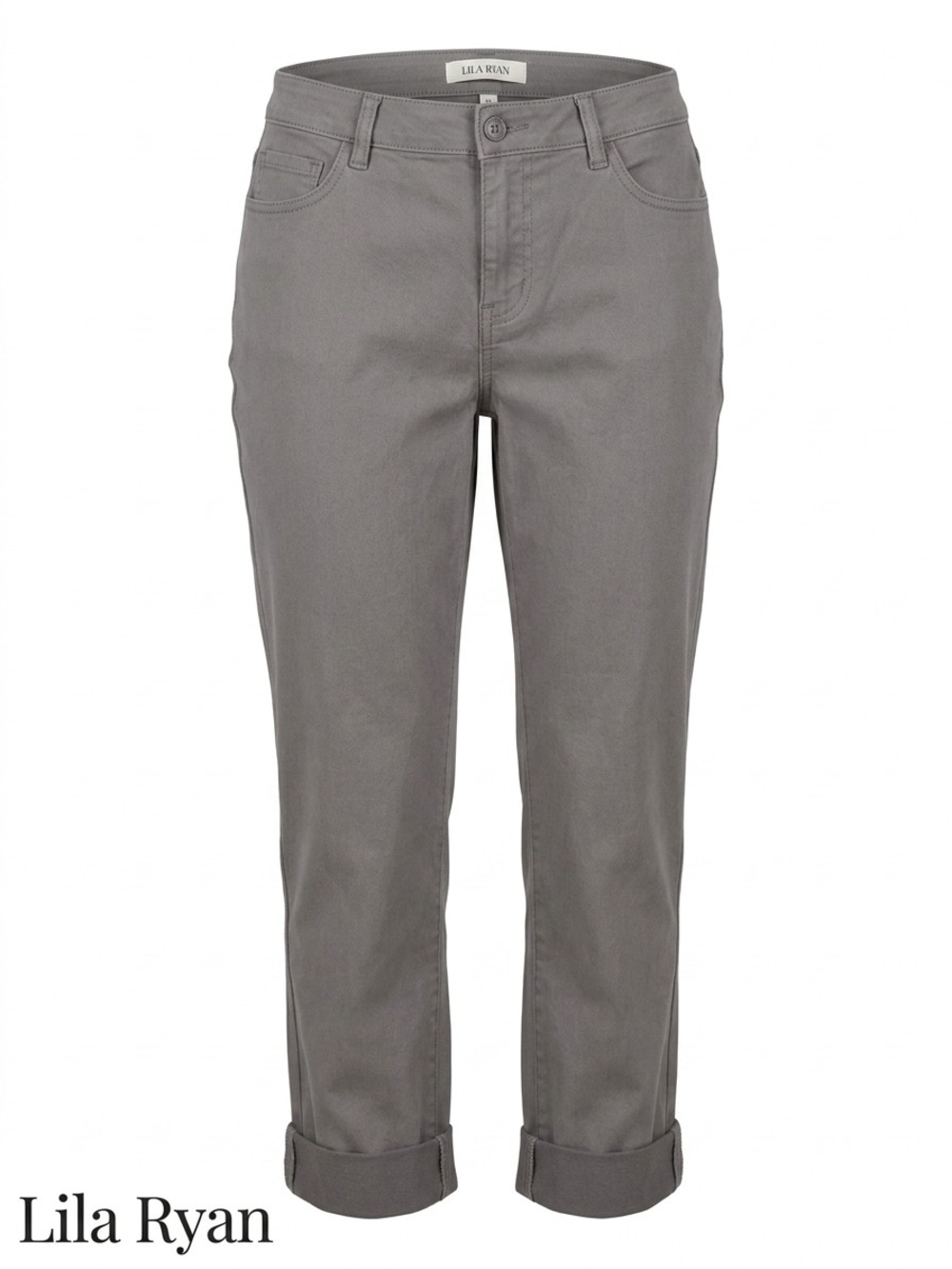 NWT Lila Ryan The Zuri Tapered Trouser Pants Stitch Fix Casual Work Size 14 Gray